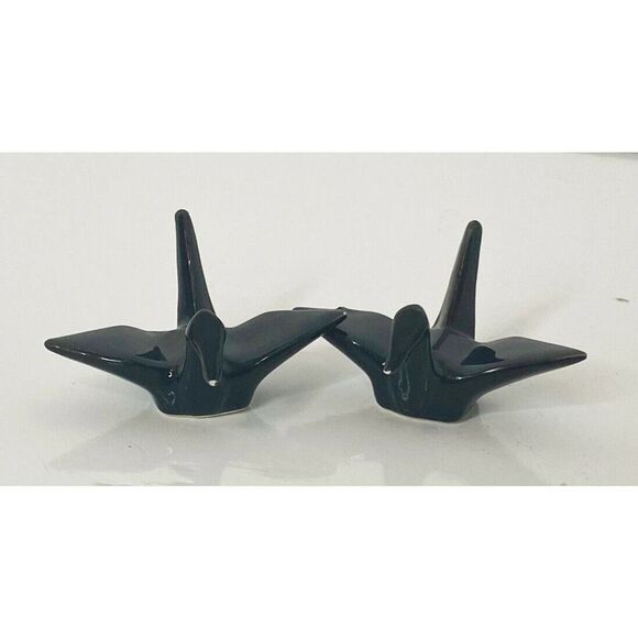 BLACK cranes CHOPSTICK RESTS - Picture 3 of 4